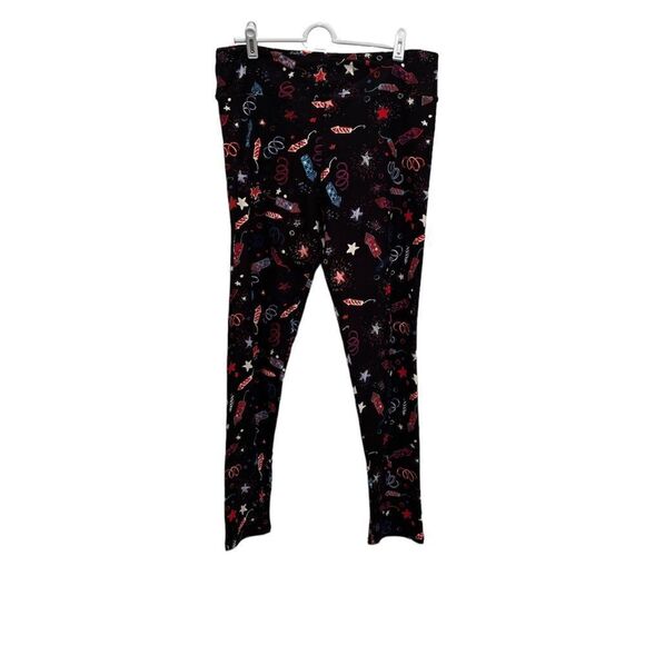 Ladies LulaRoe Tall & Curvy firework leggings. - Picture 1 of 6